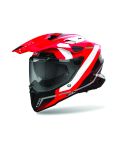 CASCO  COMMANDER 2 MOVICK ROJO/BLANCO/BRILLO