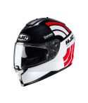 CASCO HJC C70 CURVES NEGRO BRILLANTE/ROJO