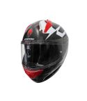 CASCO SPARTAN POWERED ROJO/NEGRO BRILLANTE