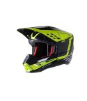 CASCO ALPINESTARS SM5 NEGRO/AMARILLO/FLUORESCENTE