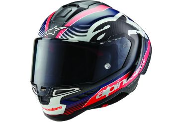 CASCO ALPINESTARS SUPERTECH R10 NEGRO/ROJO/AZUL