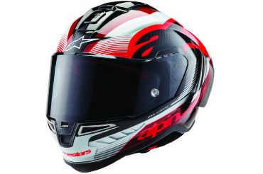 CASCO ALPINESTARS SUPERTECH R10 TEAM HELM ROJO/BLANCO/NEGRO