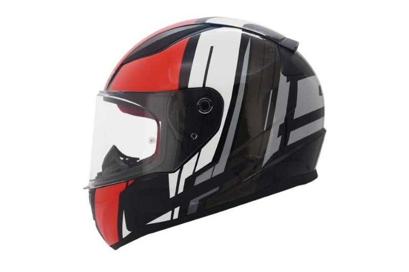 Casco ls2 rojo y blanco new arrivals