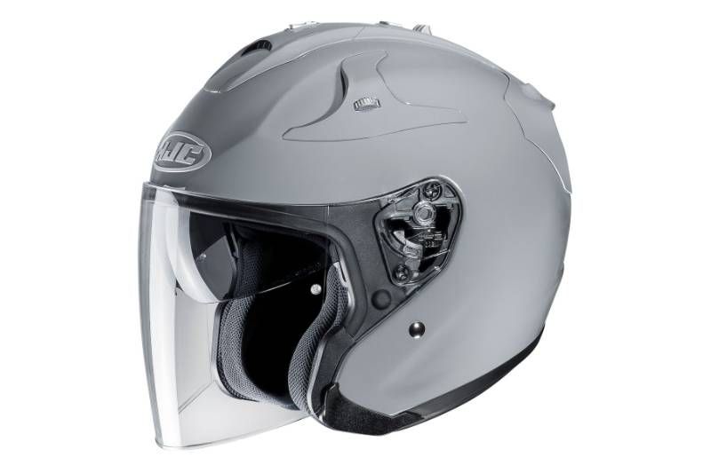 Casco moto Jet CMS D-JET PLAIN Nardo Grey