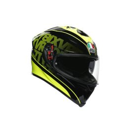 Casco agv best sale negro brillante