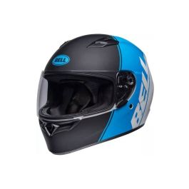 CASCO BELL QUALIFIER ASCENT NEGRO MATE AZUL CLARO BLANCO