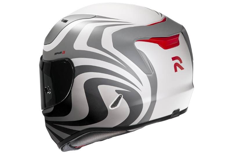 CASCO HJC RPHA 11 ELDON BLANCO MATE GRIS