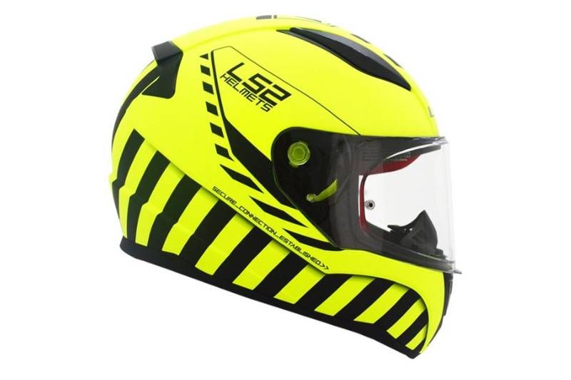 CASCO LS2 353 CODENAME NEGRO MATE AMARILLO NEON