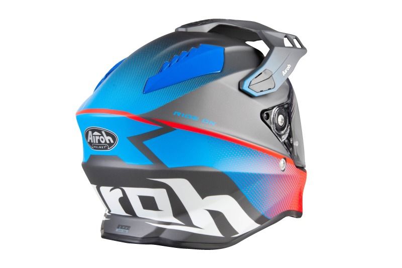 CASCO AIROH DUAL COMMANDER PROGRESS AZUL ROJO MATE