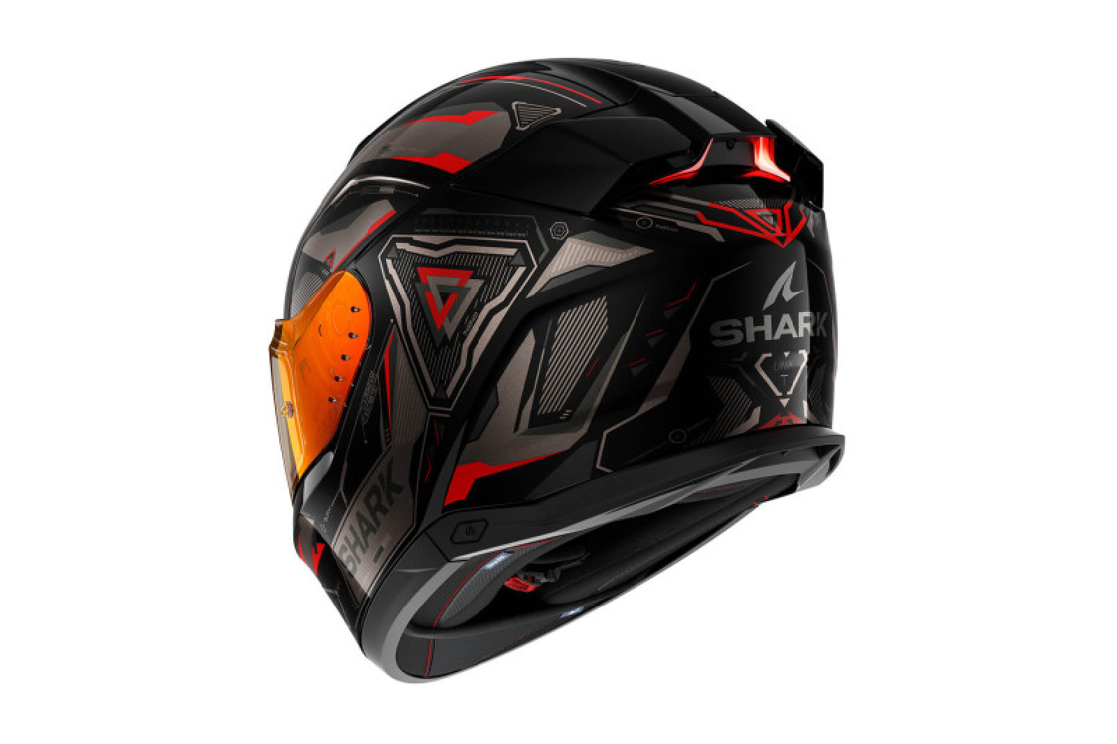 Casco Shark Skwal I3 Rhad Neg Roj Bri - Image 2