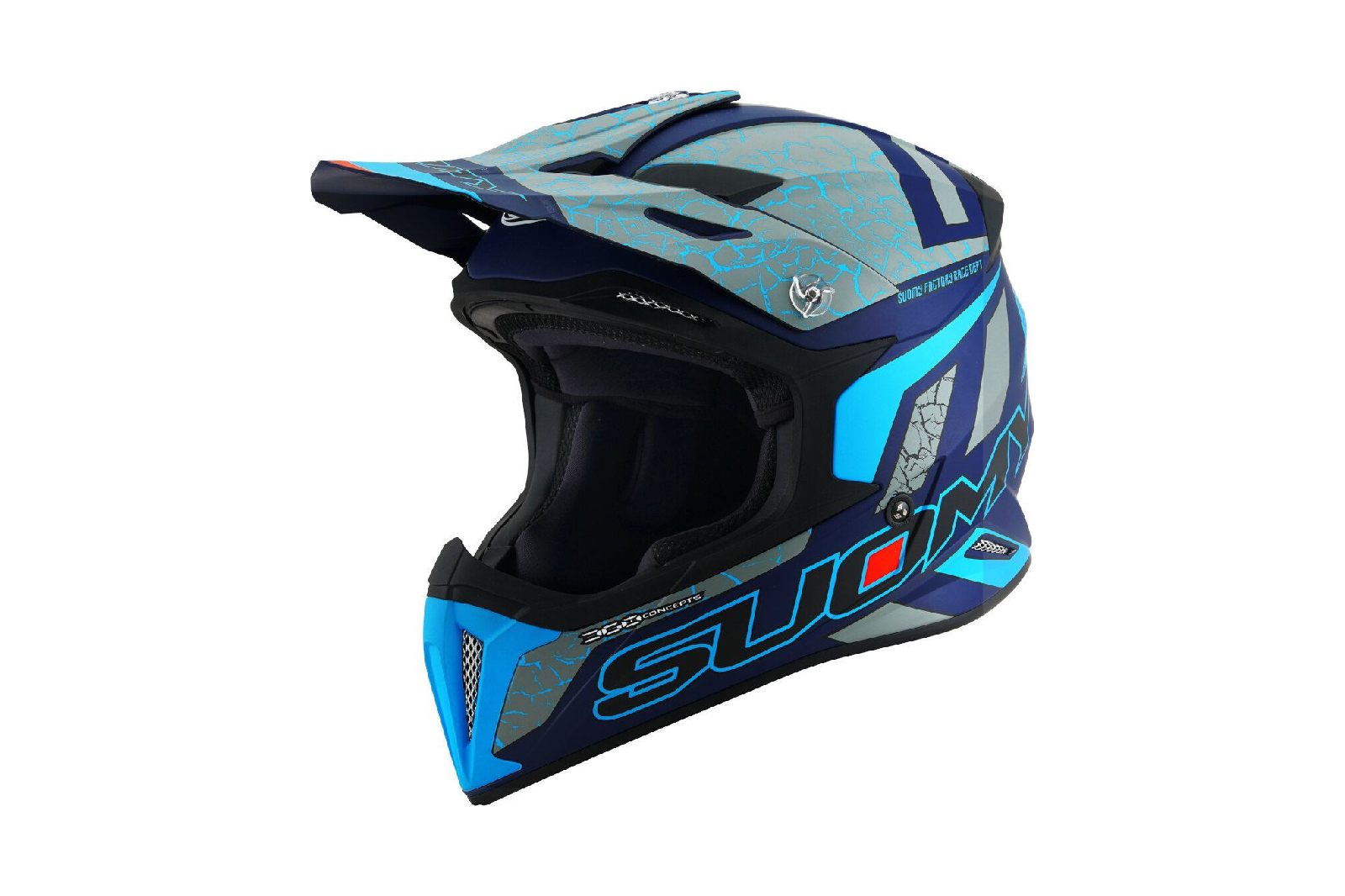 Casco Suomy X Wing Reel Azul Gris - Image 2