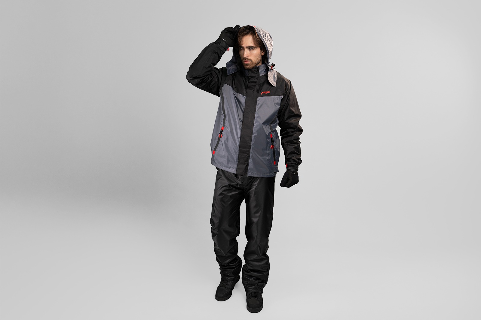 Impermeable FP tsunami negro