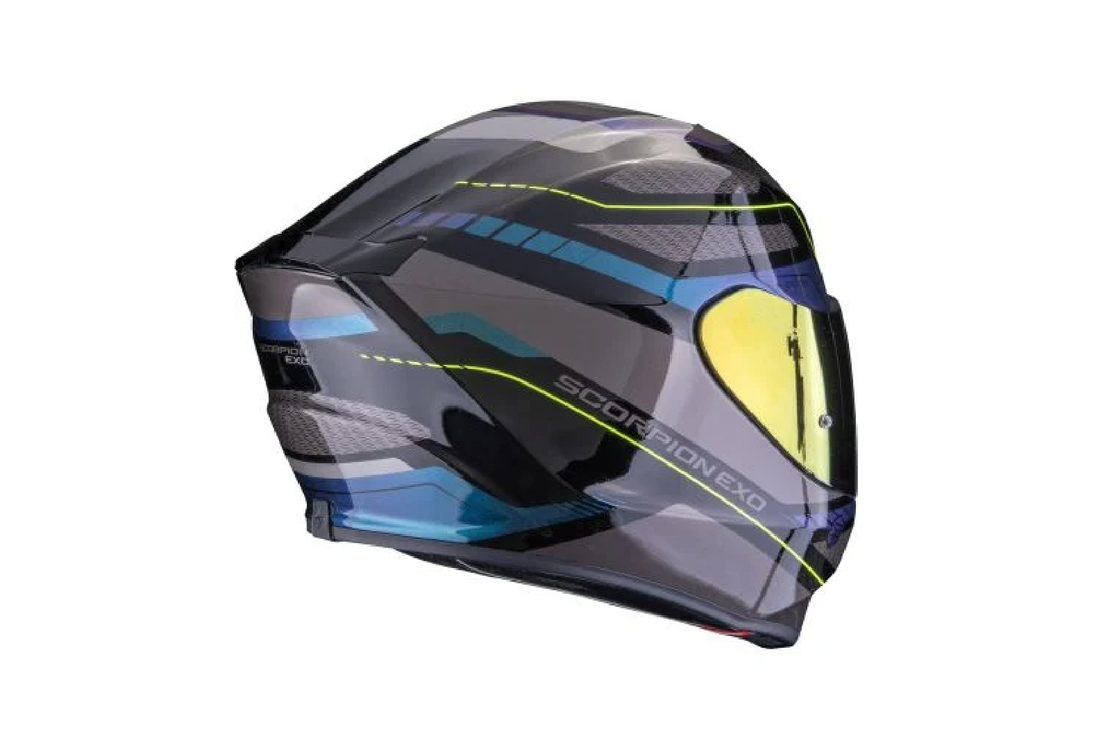 Casco Integral Scorpion Exo 391 Leo Negro Azul - Image 2