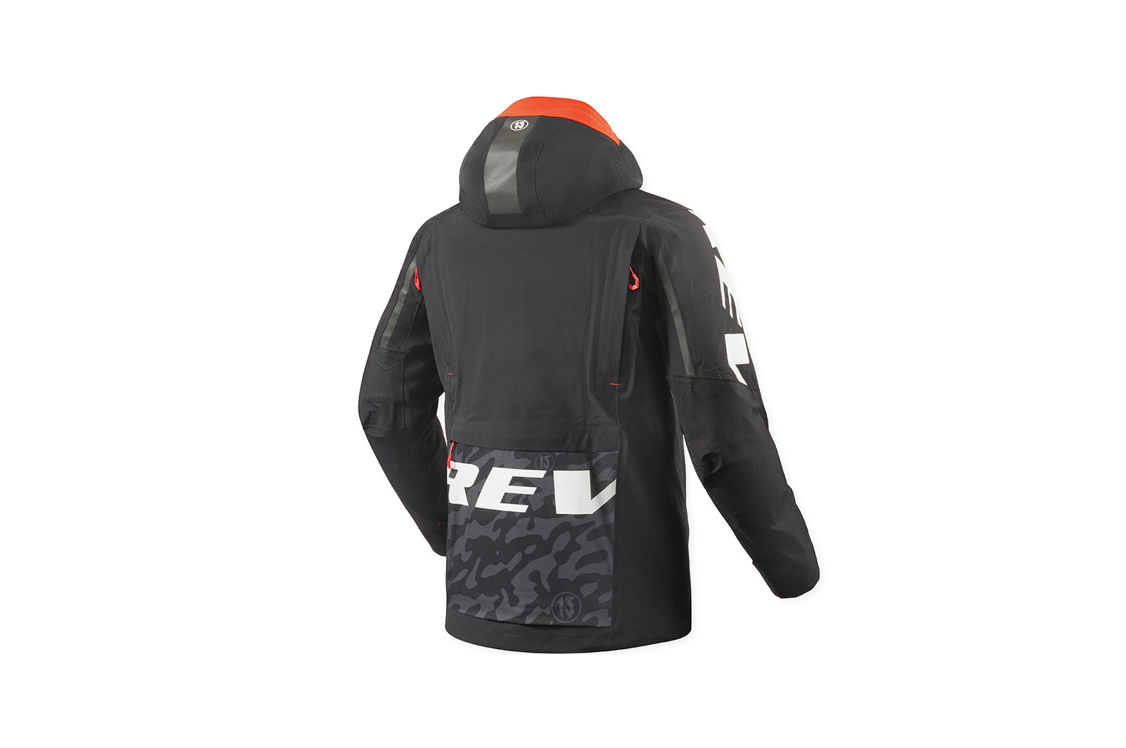 Chaqueta REV'IT Vision H2O Negro Rojo - Image 2