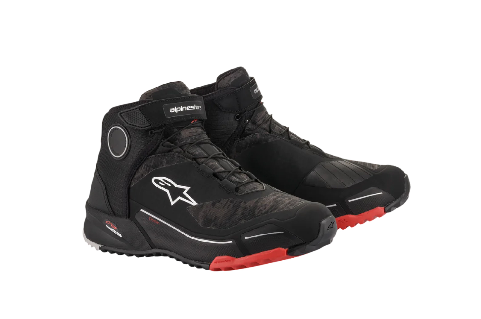 Botas Alpinestars CR-X Drystar Negro Camo Rojo