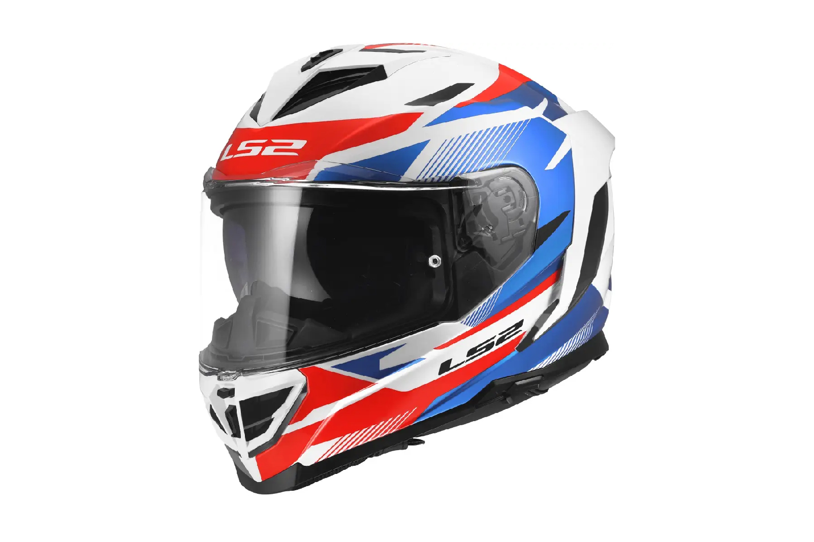 Casco LS2 FF818 Storm 3 Komai Blanco Azul Rojo