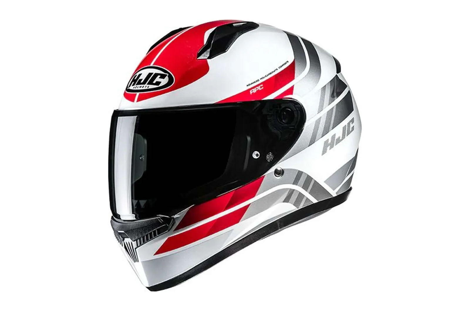 Casco Integral HJC C10 Hiper MC1 Blanco Rojo